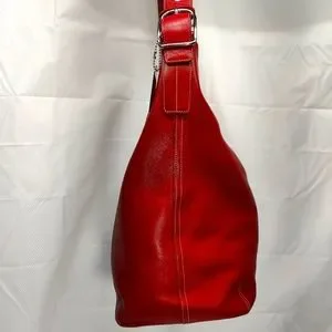 Coach | Bags | Authentic Vintage Coach 951 Large Red Duffle Bucket Bag ...